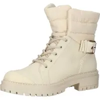 La strada Hochwertige Stiefelette Schnürschuhe für Damen 2102634 1120 Beige