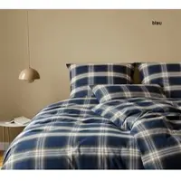 Elegante Bettwäsche Westminster - 155x220 cm + 40x80 cmblau