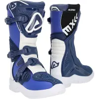 Acerbis X-Team JR Blau Weiß Kinder Motocross Stiefel Größe 35