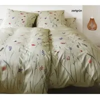 Elegante Mako-Satin Bettwäsche Highlife - 155x220 cm + 40x80 cmzartgrün