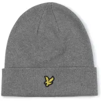 Lyle & Scott Beanie Wool Blend Grau