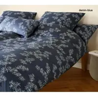 Elegante Mako-Jersey Bettwäsche Cherry Blossom - 135x200 cm + 40x80 cmdenim-blue