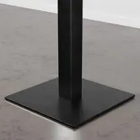 BIG Möbel Bistrotisch 80x80 cm | Karamell Nussbaum | Gusseisen Gestell