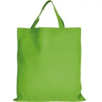 TEXXILLA 10er Pack Baumwolltasche - 28 Farben | mit zwei kurzen Henkeln | 38x42cm, hellgrün, 25 Stück