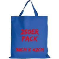 TEXXILLA Baumwolltasche Mehrpack Classic mit zwei kurzen Henkeln, Royalblau, royalblau