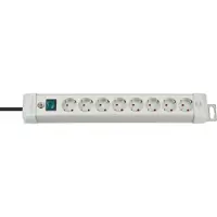 Brennenstuhl Premium-Line Steckdosenleiste 8-fach lichtgrau 3m H05VV-F 3G1,5, 1955580100