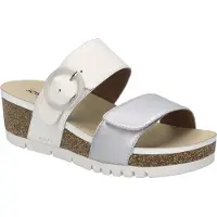 Josef seibel Sandale "Quinn 14, silber-kombi", Damen, Gr. 38, silber (silber, kombi), Obermaterial: 100% Rindsleder Leather cow., Schuhe Sandale