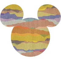 Komar Vliestapete "Vlies selbstklebend - Mickey Head - Größe 125 x 125 cm" bedruckt glatt Kinderzimmer