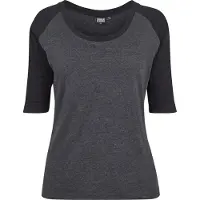 Urban Classics Kurzarmshirt "Damen Ladies 3/4 Contrast Raglan Tee" 1 Stk.