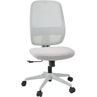 Hjh OFFICE Profi Bürostuhl Minoro W Ergonomischer Schreibtischstuhl ohne Armlehnen Stoff / Netzstoff Taupe Drehstuhl für Büro, Zuhause