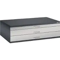 C+P Planschrank aus Stahl, für Formate bis DIN A0, 3 Schubladen