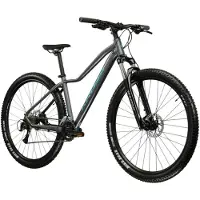 KROSS Mountainbike "Mountainbike Hardtail 27,5" LEA 4.0 grau 16 Gänge" 16 Gang Shimano ACERA M3020 Schaltwerk Kettenschaltung