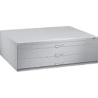 C+P Planschrank aus Stahl, für Formate bis DIN A0, 3 Schubladen