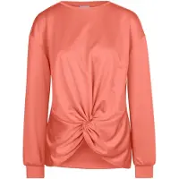 MADELEINE Langarmshirt "Sweatshirt Sweatshirt mit Knoten-Drapierung"