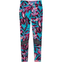 MADELEINE Leggings "Leggings Leggings mit Leo-Print und Mesheinsätzen"
