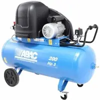 Abac SILENT A39B 200 CM3 - Schallgedämpfter einphasiger riemengetriebener elektrischer Luftkompressor - Motor 3 PS - 200 l