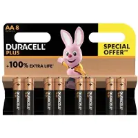 Duracell Batteri Plus Power AA alkaline 8stk/pak