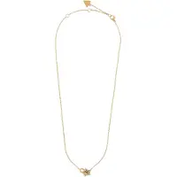 GUESS JUBN05537JWYG Damen-Kette Stern mit Kristallen Goldfarben