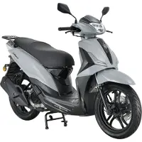 Alpha Motors Motorroller "Motorroller Libero 125 ccm 90 km/h 16-Zoll grau-schwarz" 125 cm³ 90 km/h Euro 5 9,5