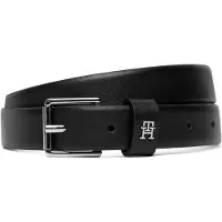 Tommy Hilfiger Damengürtel Th Square 2.5 Silver AW0AW18651 Schwarz 85
