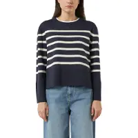 Comma Strickpullover geringelt, Rundhals