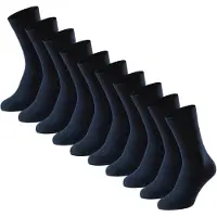 Schiesser Herren Socken, 10er Pack - "Bluebird", Baumwoll-Mix, uni/gemustert