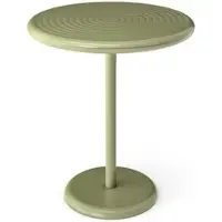 Tom Dixon - Groove Round Gartentisch, Ø 69,7 cm, moosgrün