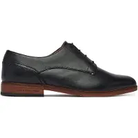 Tommy Hilfiger Halbschuhe Hilfiger Leather Dress Shoe FM0FM05777 Schwarz 41