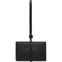 Calvin Klein Geldbörse Emblem Hw Pebble Wallet On Strap LV04F1130G Schwarz
