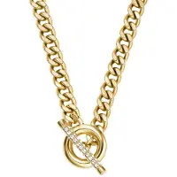 Fossil Carlie T-Bar Stainless Steel Women's Necklace JF04956710