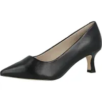 Caprice Damen Pumps aus Leder mit spitzer Form und Stiletto Absatz 9-22401-46, Größe:40 EU, Farbe:Schwarz