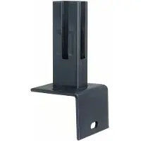 Floraworld Bodenplatte, BxHxT: 10 x 23 x 10 cm, für Winkel-Bodenplatte - grau