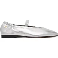 Tommy Hilfiger Ballerinas Silver Lth Ellastic Ballerina FW0FW09466 Silberfarben 41