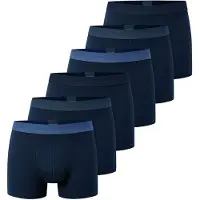 Schiesser Herren Boxershorts, 6er Pack - "95/5", Trunks, Cotton Stretch, Logobund