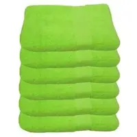 Julie Julsen Handtuch apfelgrün, 50 x 100 cm, mit Bordüre, aus 100% Baumwolle, 500 g/m2, 6 Stück