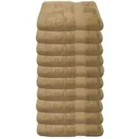 Julie Julsen Handtuch sand, 30 x 50 cm, Gästetuch mit Bordüre, aus 100% Baumwolle, 500 g/m2, 10 Stück