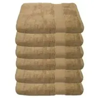 Julie Julsen Handtuch sand, 50 x 100 cm, mit Bordüre, aus 100% Baumwolle, 500 g/m2, 6 Stück