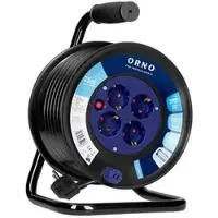 ORNO Kabeltrommel OR-AE-13300, 25 m, für innen, 4x Schutzkontaktsteckdose