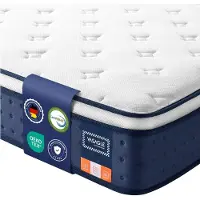 Vasagle Taschenfederkernmatratze mit Gel Memory Schaum und Komfort RMZ224QZ02