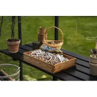 Halls Klappbarer Lamellentisch 178 x 55 cm schwarz