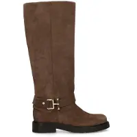 No Stress Braune Veloursleder-Stiefel | Größe 42