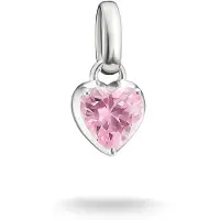 Thomas Sabo CC1329-051-9 Charm-Anhänger Herz Rosa Connect Silber