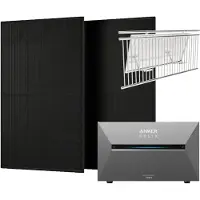 Anker Solix 1.000 W Balkonkraftwerke Mit Solarbank 3 Pro Mit Halterung für Balkongeländer