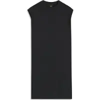 BOSS für Damen. 50540442 Schwarzes Strickkleid mit langen Ärmeln (S), Lässig, Modal, Kurzarm