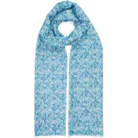Harpa Modeschal "CLOVER" mit Botanik-Print und Metallic-Effekt
