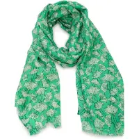 Harpa Modeschal "CLOVER" mit Botanik-Print und Metallic-Effekt