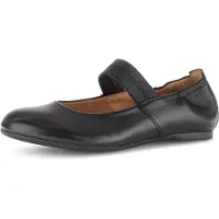 Gabor Riemchenballerina Businessschuh, Flats mit Gummizugverschluss