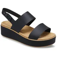 Crocs Sandalen Brooklyn Matte Wrap Low Wedge 211802 Schwarz