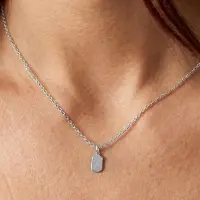 Yoursurprise Initialen kette - Rechteck - Silber - 1 Stück