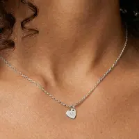 Yoursurprise Initialen kette - Herz - Silber - 1 Stück